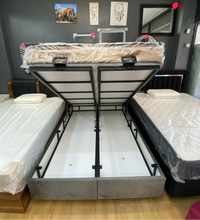 Load image into Gallery viewer, ALEXANDRA TURKISH BED FRAME WITH OTTOMAN STORAGE