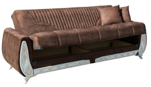 Load image into Gallery viewer, SULTAN TURKISH SOFA BED WITH OTTOMAN STORAGE