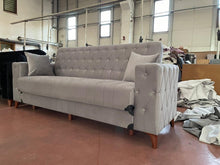 Load image into Gallery viewer, CHESTERFIELD DESIGN STORAGE SOFA BED WITH CUSHIONS
