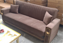 Load image into Gallery viewer, LUXURY TURKISH SOFA BED WITH LARGE STORAGE
