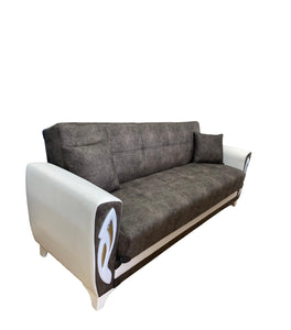 MASTERPIECE TURKISH SOFA BED WITH OTTOMAN STORAGE