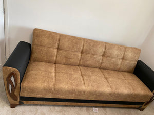 MASTERPIECE TURKISH SOFA BED WITH OTTOMAN STORAGE