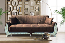 Load image into Gallery viewer, SULTAN TURKISH SOFA BED WITH OTTOMAN STORAGE
