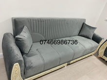 Load image into Gallery viewer, SULTAN TURKISH SOFA BED WITH OTTOMAN STORAGE
