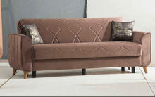 Load image into Gallery viewer, LOVELY MODERN TURKISH SOFA BED WITH LARGE STORAGE
