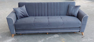 3 SEATER IKBAL TURKISH SOFA BED WITH LARGE STORAGE