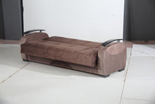 Load image into Gallery viewer, CLASSIC TURKISH FABRIC SOFA BED WITH LARGE OTTOMAN STORAGE
