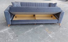 Load image into Gallery viewer, 3 SEATER IKBAL TURKISH SOFA BED WITH LARGE STORAGE
